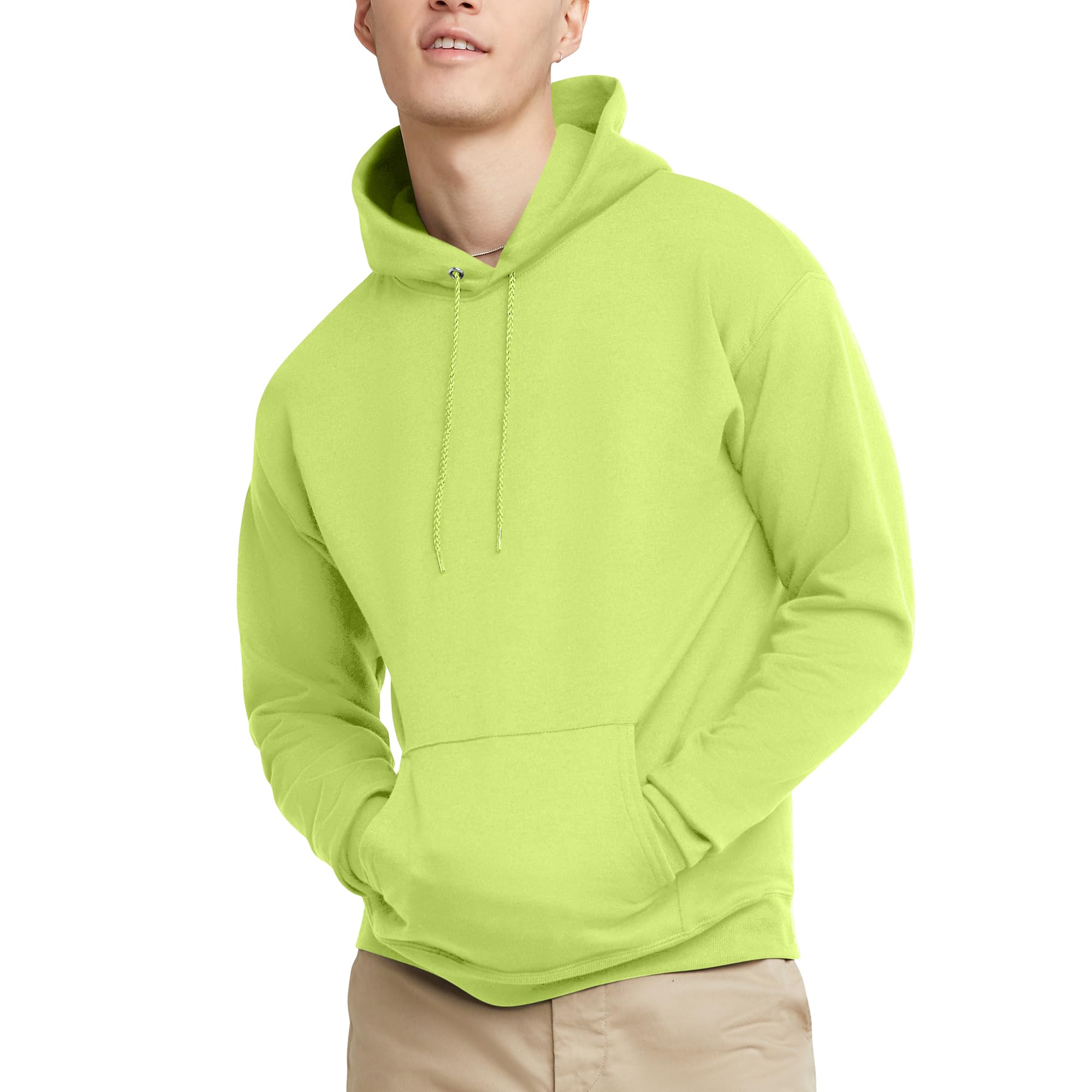 Hanes EcoSmart Hoodie, Midweight Fleece, Pullover Hooded Sweatshirt for Men